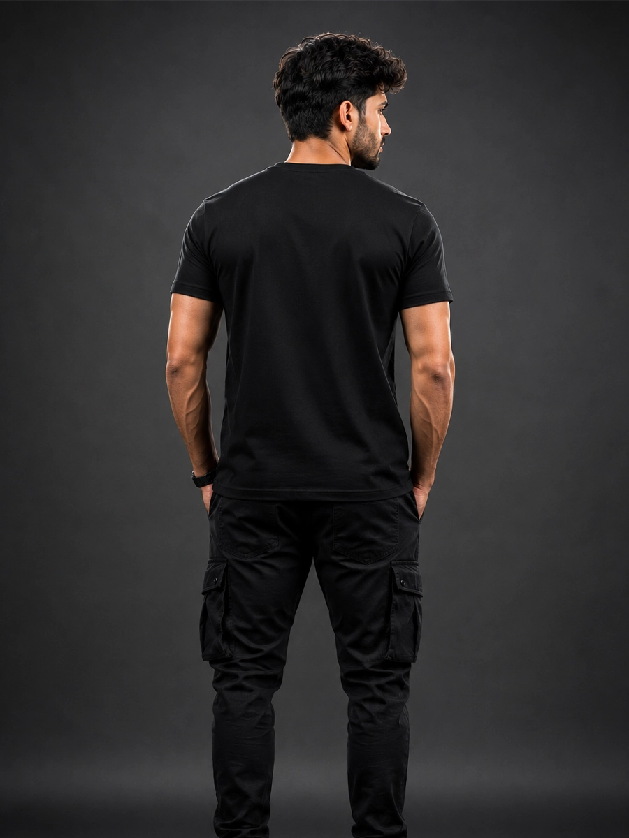 Motorcycle Print Streetwear T-Shirt for Men. - Image 3