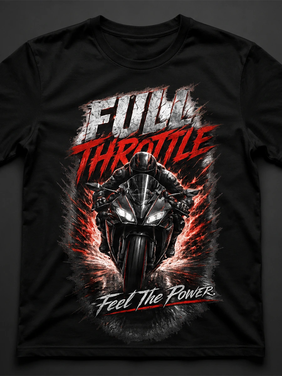 Motorcycle Print Streetwear T-Shirt for Men. - Image 4